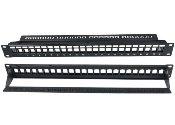 Calidad  Blank Network Patch Panel Unshielded RJ45 24 Port 1U Patch Panel fábrica