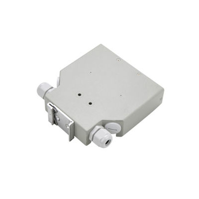 caja terminal de la fibra óptica de Dinrail del metal 6-Port del carril aumentable del dinar