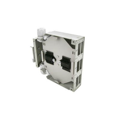 caja terminal de la fibra óptica de Dinrail del metal 6-Port del carril aumentable del dinar