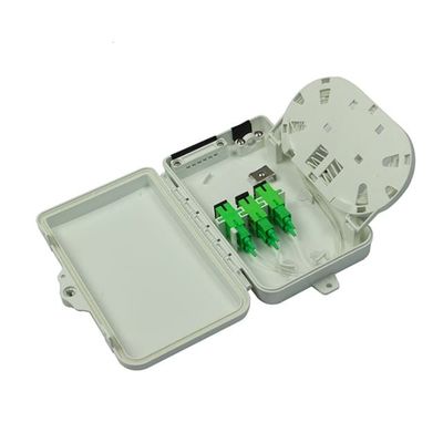 luz Grey For Telecom del SC APC/UPC SM SX PC+ABS de la caja terminal de la fibra óptica 6Port