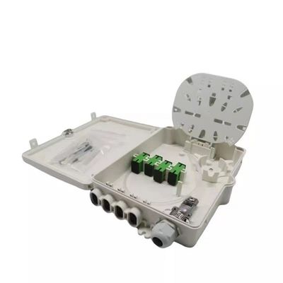 soporte de poste de la pared del SC del nivel SM de la protección de la caja terminal IP-66 de la fibra óptica 8Port