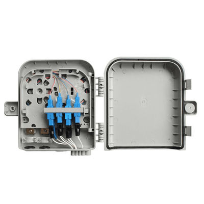 Caja terminal 8Core SM/DX SC/LC/ST/FC de la fibra óptica IP gris claro/del negro 66