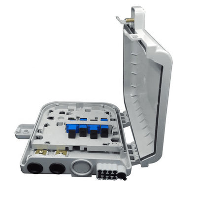 Caja terminal 8Core SM/DX SC/LC/ST/FC de la fibra óptica IP gris claro/del negro 66