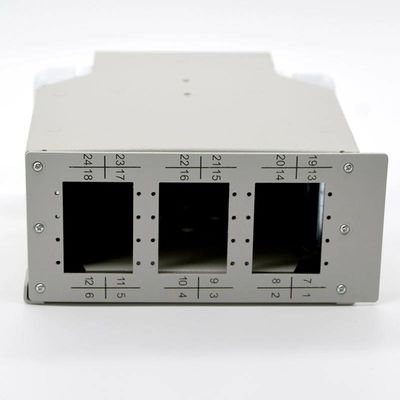 La caja terminal del carril del estruendo de la fibra óptica lamina el acero 12 24core portuarios a 48Core