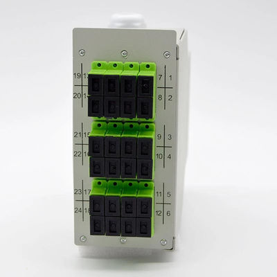 La caja terminal del carril del estruendo de la fibra óptica lamina el acero 12 24core portuarios a 48Core