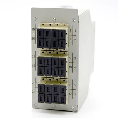 La caja terminal del carril del estruendo de la fibra óptica lamina el acero 12 24core portuarios a 48Core