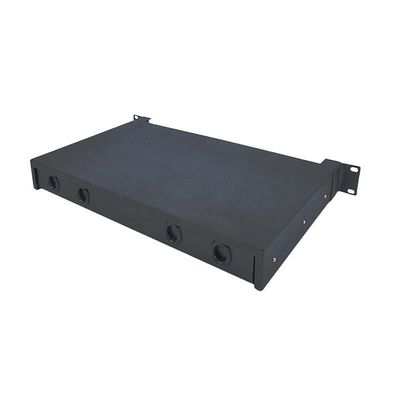 caja terminal de fibra óptica a dos caras portuaria del LC del panel de remiendo de la fibra óptica 1U 12