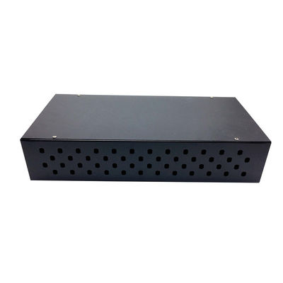 Lamine el adaptador grueso de acero del panel de remiendo de la fibra óptica del estante 0.8m m 2U FC