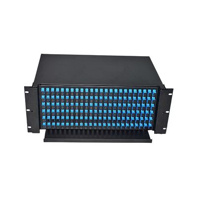 El panel de remiendo de fibra de fibra óptica interior del soporte de estante de la distribución 144core 19