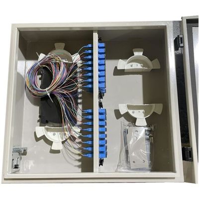 48 adaptador al aire libre de la prenda impermeable 48F LCD de la caja de distribución de la fibra del soporte de la pared de la base
