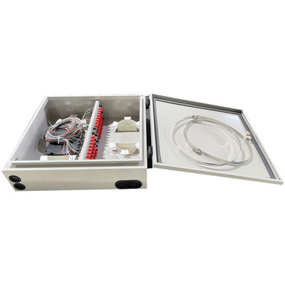 48 adaptador al aire libre de la prenda impermeable 48F LCD de la caja de distribución de la fibra del soporte de la pared de la base