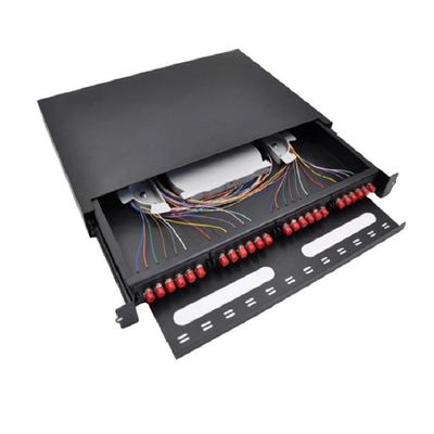 El panel de remiendo de fibra de MPO FC 19 24 OEM portuarios del soporte de estante del panel de remiendo