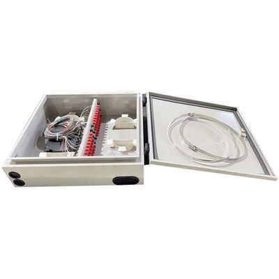 48 adaptador al aire libre de la prenda impermeable 48F LCD de la caja de distribución de la fibra del soporte de la pared de la base