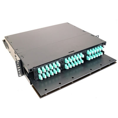 Ranuras 72F del duplex 6 del LC UPC del panel del adaptador del recinto 6 de la fibra del soporte de estante de LGX 2U