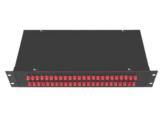 adaptador de fibra óptica de Fc del soporte de estante del recinto de la caja del panel de distribución 2U