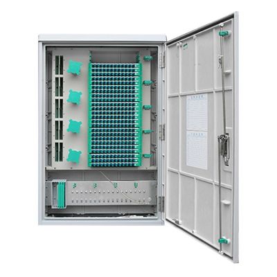 La cruz de la fibra de SMC conecta la caja del metal 288core FDT del gabinete FTTH de la calle