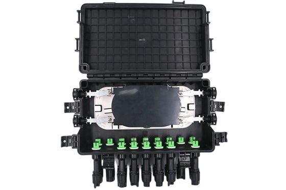 SC IP68 2 de la caja terminal de la fibra óptica de la prenda impermeable de FTTB EN 2OUT 48Core 16Port