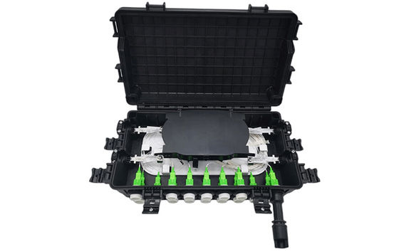 SC IP68 2 de la caja terminal de la fibra óptica de la prenda impermeable de FTTB EN 2OUT 48Core 16Port