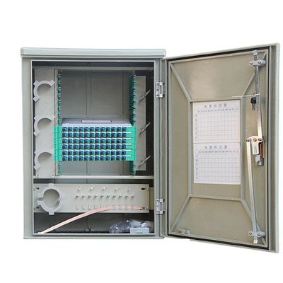 144 material impermeable al aire libre del gabinete de distribución de la fibra óptica de la base FTTH SMC