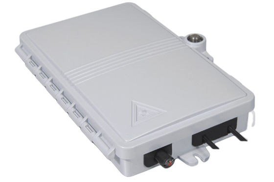 Caja de terminales de fibra óptica de 2 puertos FTTH PC exterior / interior ABS Material gris claro