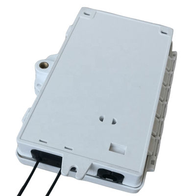 Caja de terminales de fibra óptica de 2 puertos FTTH PC exterior / interior ABS Material gris claro