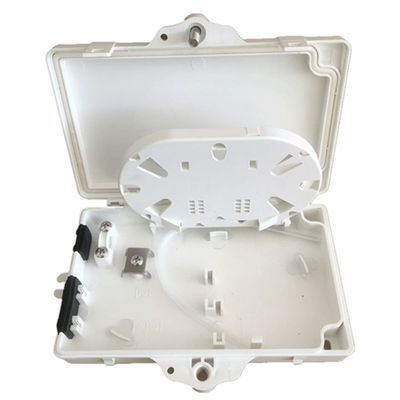 Caja de terminales de fibra óptica de 2 puertos FTTH PC exterior / interior ABS Material gris claro