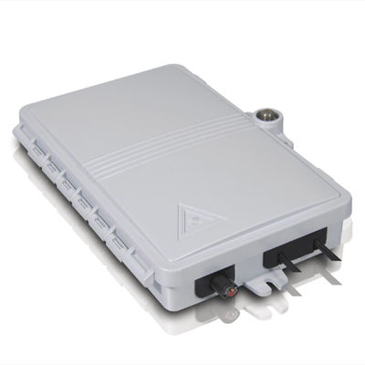 Caja de terminales de fibra óptica de 2 puertos FTTH PC exterior / interior ABS Material gris claro