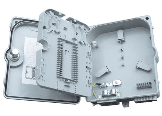 Caja terminal 12Port SC/LC/ST/FC IP-66 UPC/APC FTTH gris claro de la fibra óptica