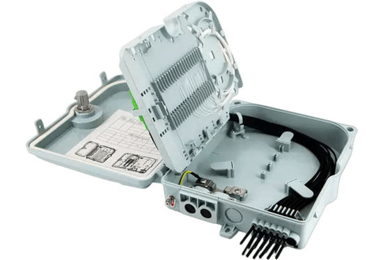 Caja terminal 12Port SC/LC/ST/FC IP-66 UPC/APC FTTH gris claro de la fibra óptica