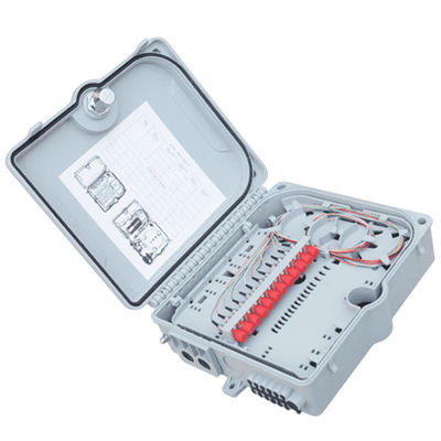 Caja terminal 12Port SC/LC/ST/FC IP-66 UPC/APC FTTH gris claro de la fibra óptica