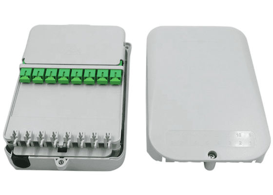 16Core caja de distribución del divisor FTTH UPC/soporte de la pared de APC gris claro