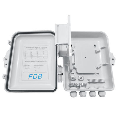 Caja IP65 12Cores del divisor de la fibra óptica del PLC del SC 1x8 montada en la pared