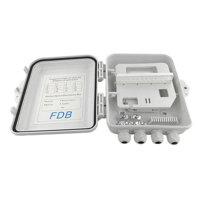 Caja IP65 12Cores del divisor de la fibra óptica del PLC del SC 1x8 montada en la pared