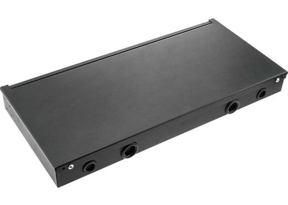 19&quot; base del recinto 12 de la fibra del adaptador 1U del ST del panel de remiendo de fibra del soporte de estante
