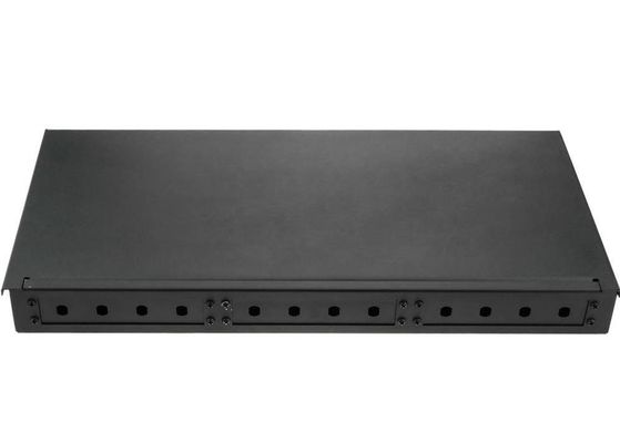 19&quot; base del recinto 12 de la fibra del adaptador 1U del ST del panel de remiendo de fibra del soporte de estante