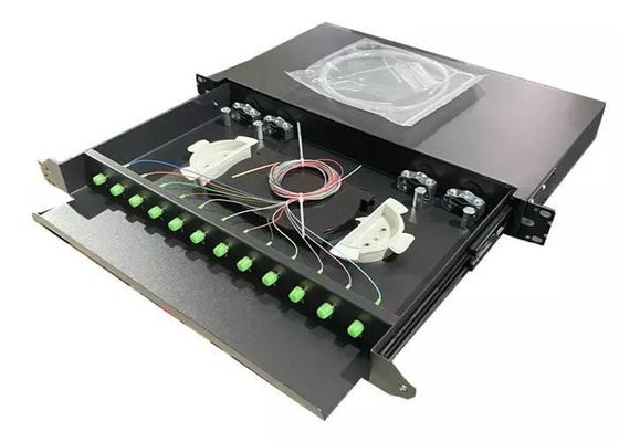 Tipo de dibujo de Fc de la caja de la unidad de la distribución de la fibra óptica de ODF 19inch