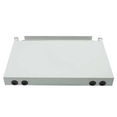 El panel de remiendo portuario del soporte de estante de la diapositiva 1U 12 blancos del panel de remiendo de la fibra óptica de ODF