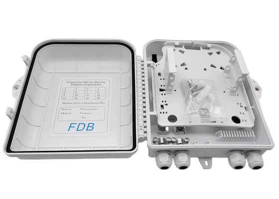 Soporte blanco de la pared del divisor del PLC del LC 1x16 de la caja del divisor de la fibra óptica