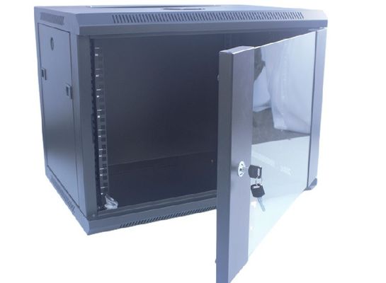 gabinete 19" del estante del servidor 9U gabinete de los datos del soporte de la pared/estante negros desprendibles de la red