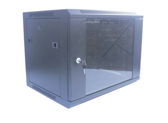 gabinete 19" del estante del servidor 9U gabinete de los datos del soporte de la pared/estante negros desprendibles de la red