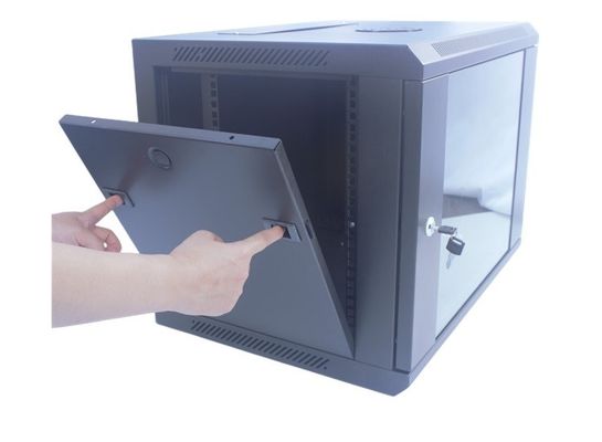 gabinete 19" del estante del servidor 9U gabinete de los datos del soporte de la pared/estante negros desprendibles de la red