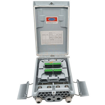 Divisor gris claro del PLC 1x8 de la caja del divisor de la fibra óptica del SM/del milímetro