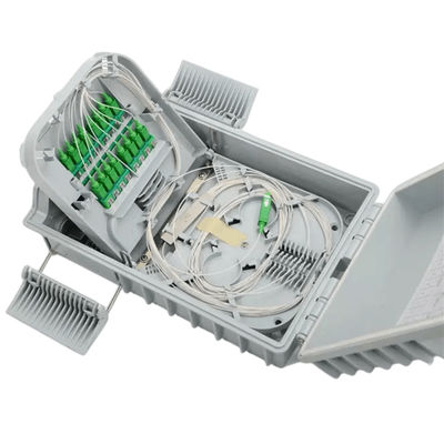 Divisor gris claro del PLC 1x8 de la caja del divisor de la fibra óptica del SM/del milímetro