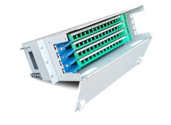 El panel de remiendo portuario de la fibra óptica de Singemode 48 ópticos de la unidad de la distribución de ODF LC