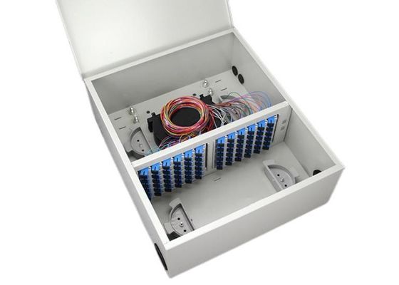 Puerta portuaria de la caja de distribución del recinto de la fibra del soporte de la pared de ODF FC 72F 72 sola