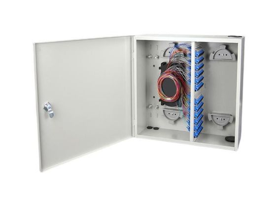 Puerta portuaria de la caja de distribución del recinto de la fibra del soporte de la pared de ODF FC 72F 72 sola