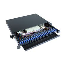 Color negro del panel de remiendo de la fibra óptica del dúplex del LC para la conexión de red