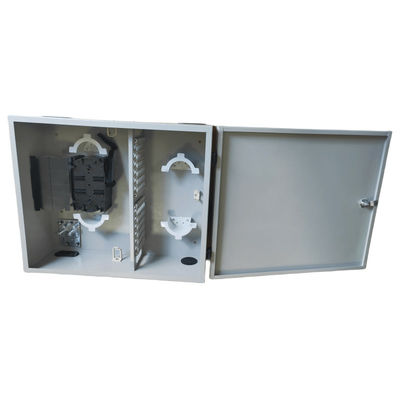 Personalizado 72 puertos 144 núcleo SC / LC / FC / ST 1-puerta montaje de pared de fibra de metal ODF