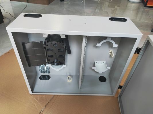 72Porta de 1 puerta montada en la pared con recubrimiento de fibra 144 fibras (LC/DX) láminas de acero en rodillo en frío