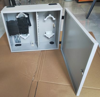 72Porta de 1 puerta montada en la pared con recubrimiento de fibra 144 fibras (LC/DX) láminas de acero en rodillo en frío